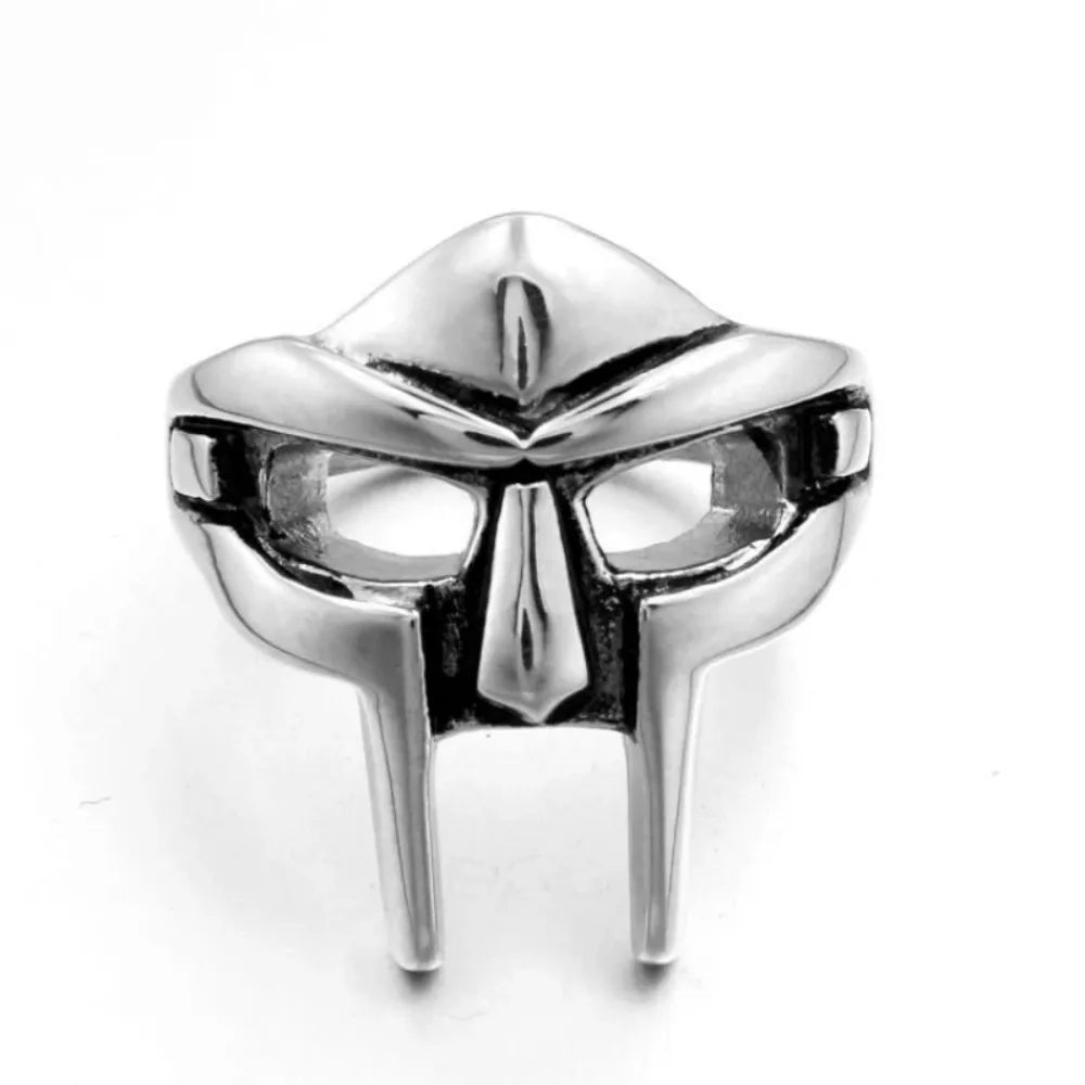 Goth Hip Hop MF DOOM Mask Ring