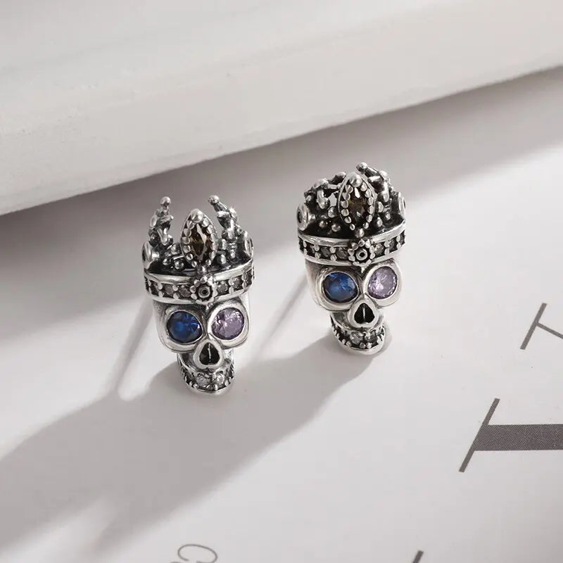 Hip Hop Cool Geometric Stud Hoop Earrings