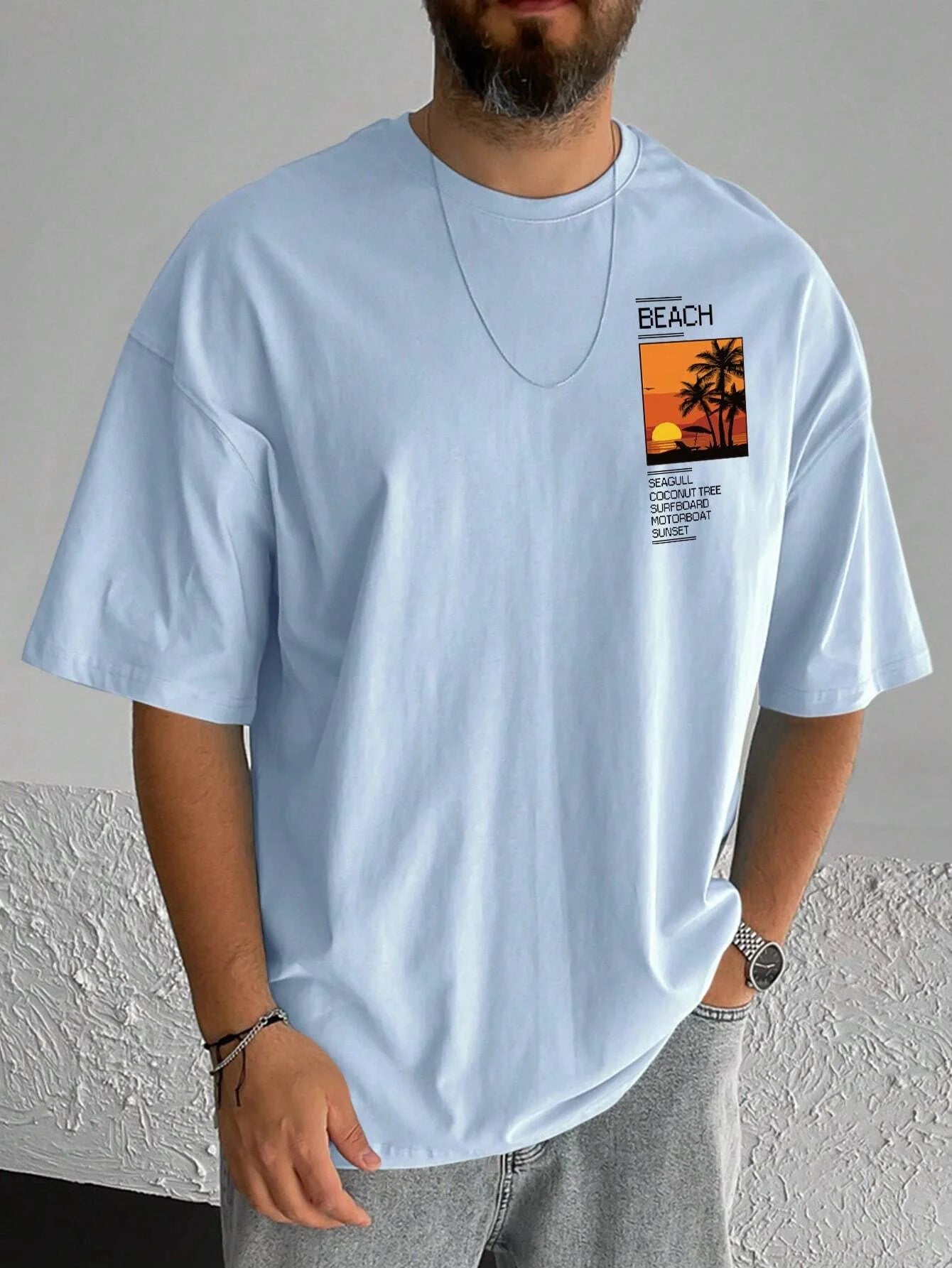Men's Casual Short Sleeved T-shirt