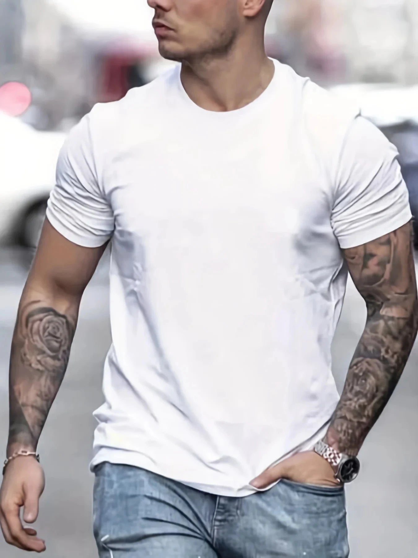 Men's Casual Short Sleeved T-shirt