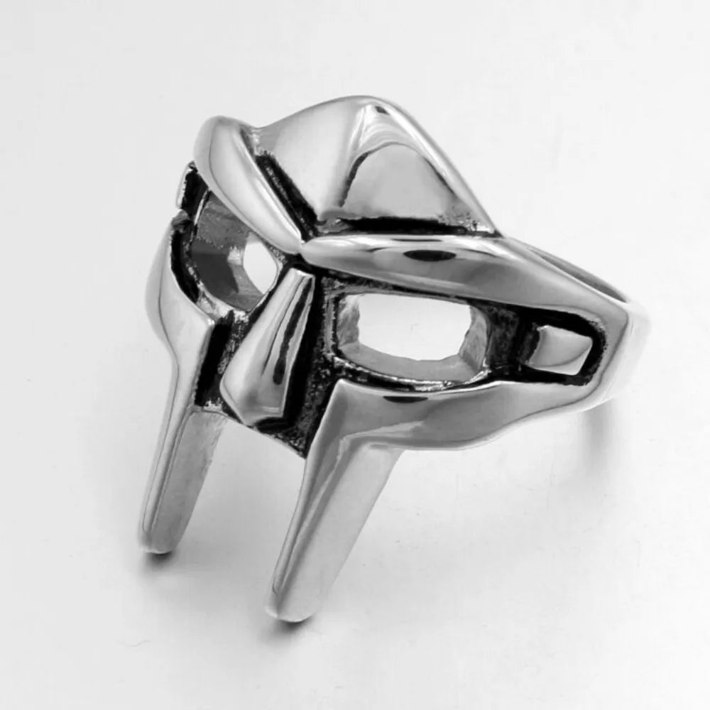 Goth Hip Hop MF DOOM Mask Ring