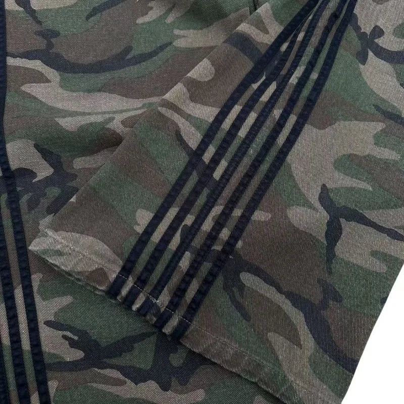 Goth fashion camouflage design jeans