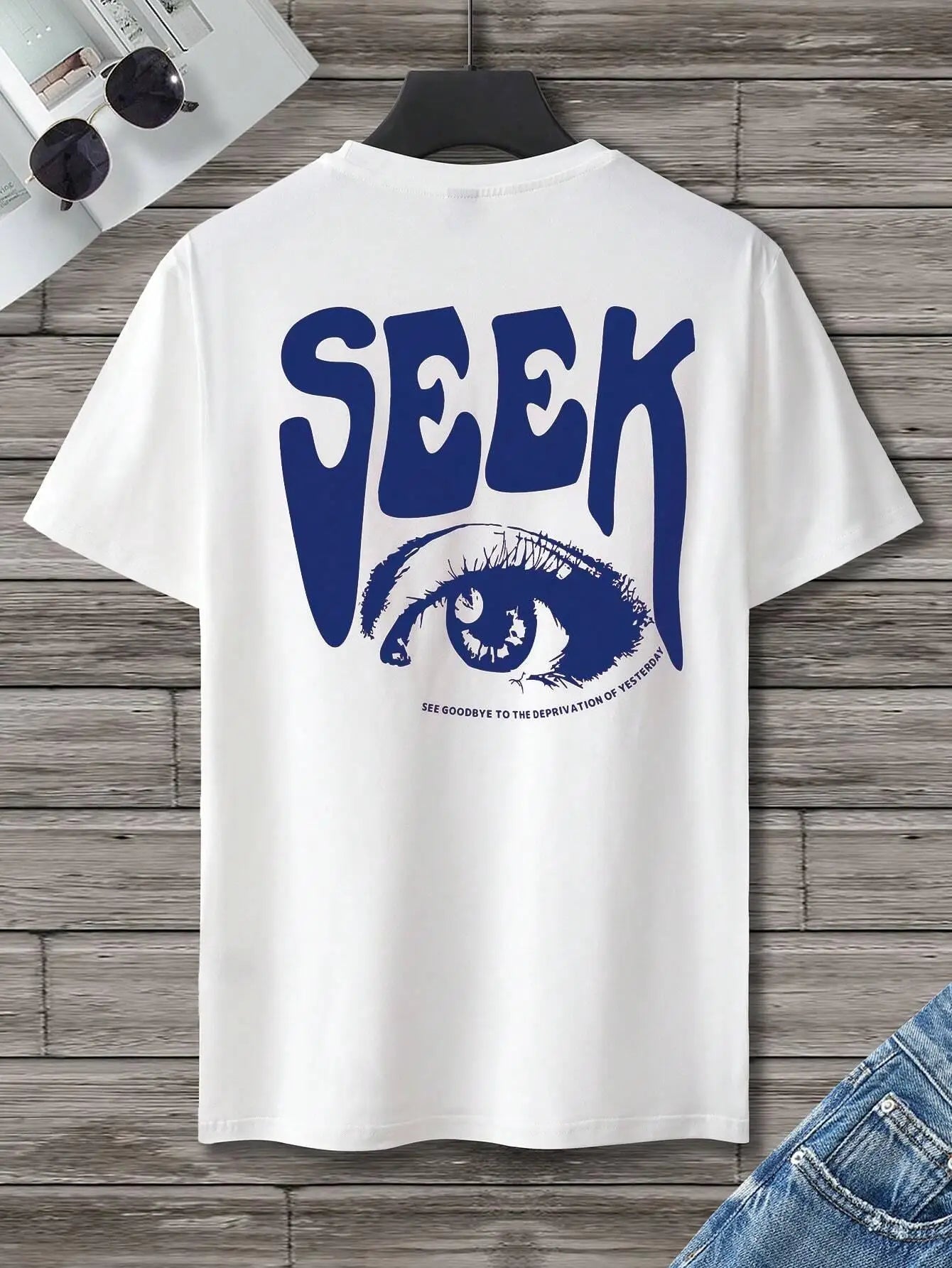 Seek Anticipated Gaze Printing T-Shirt
