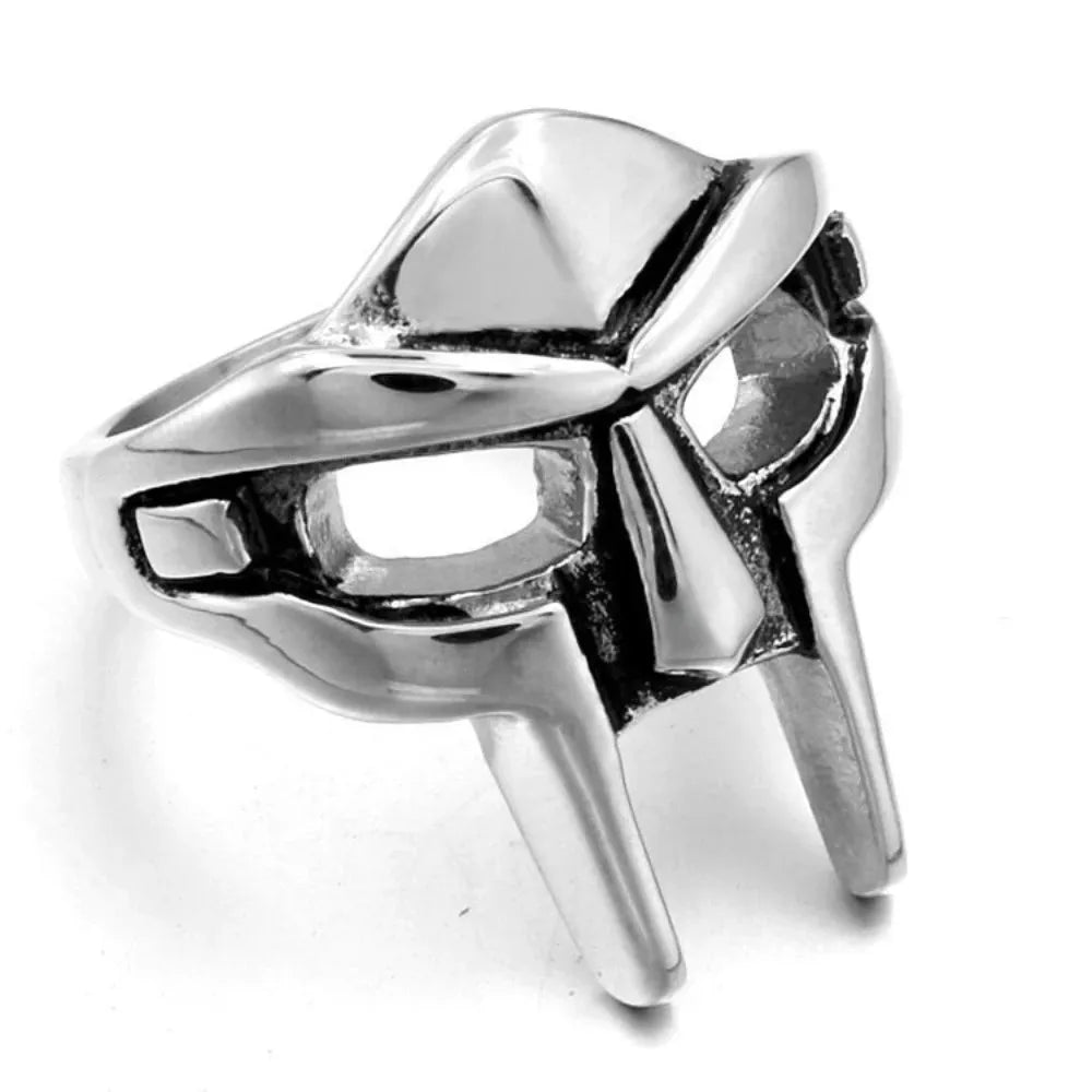Goth Hip Hop MF DOOM Mask Ring