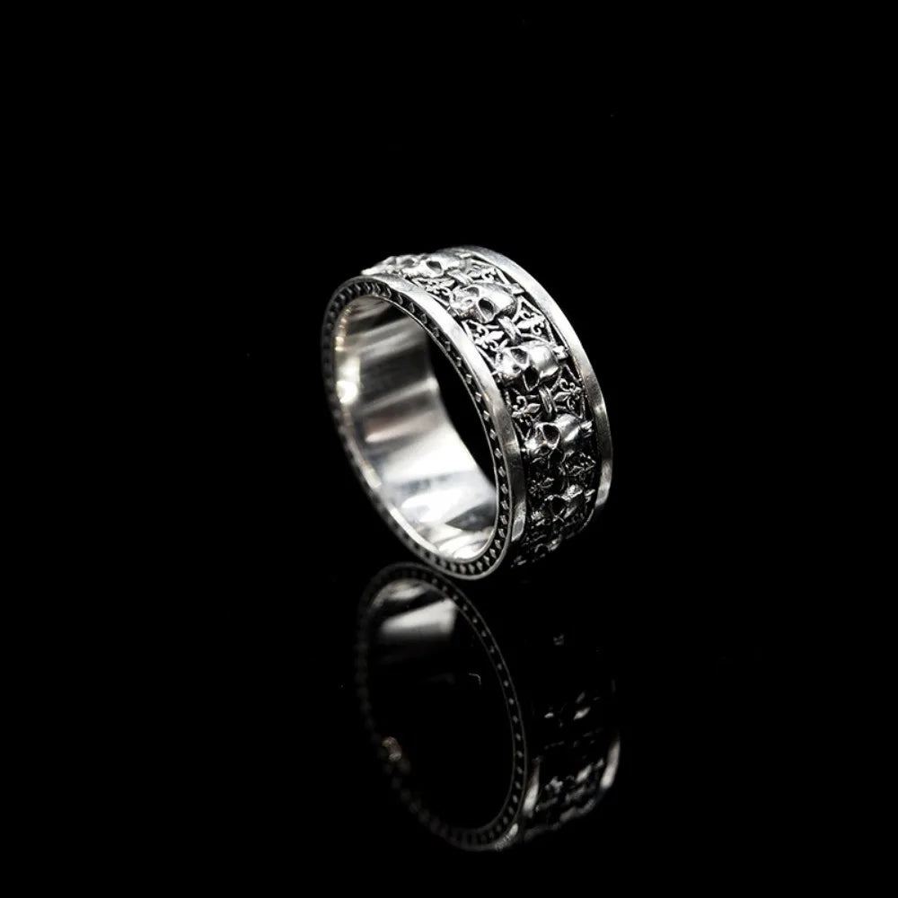 Punk Gothic Vintage Skeleton Open End Ring