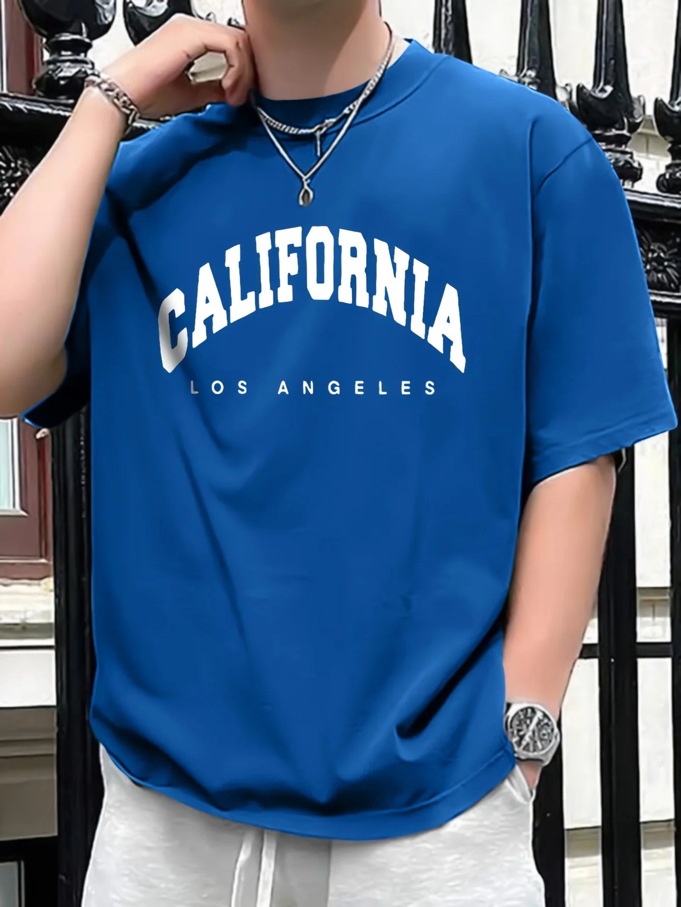 Round neck short sleeved T-shirt top