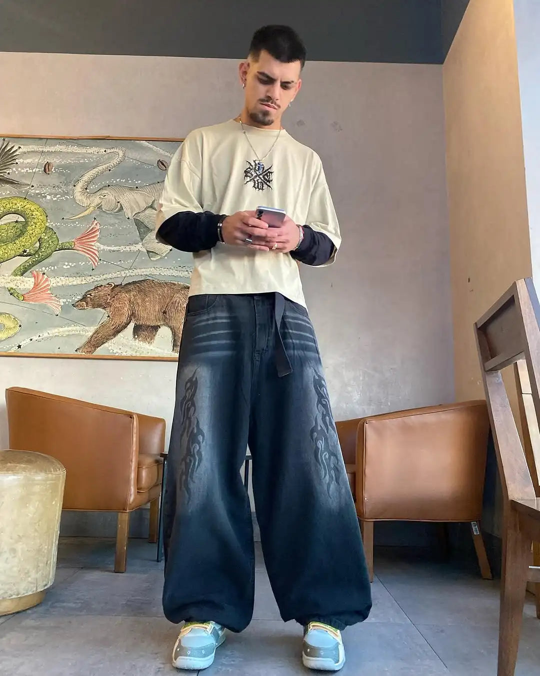 Trendy High Street Hip-hop Streetwear Trousers