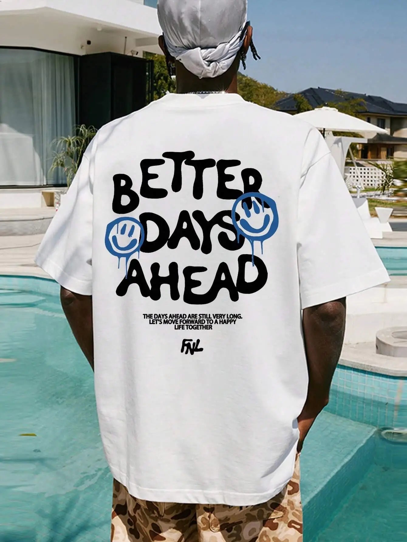Better Days Ahead Letter Graphic T-Shirt