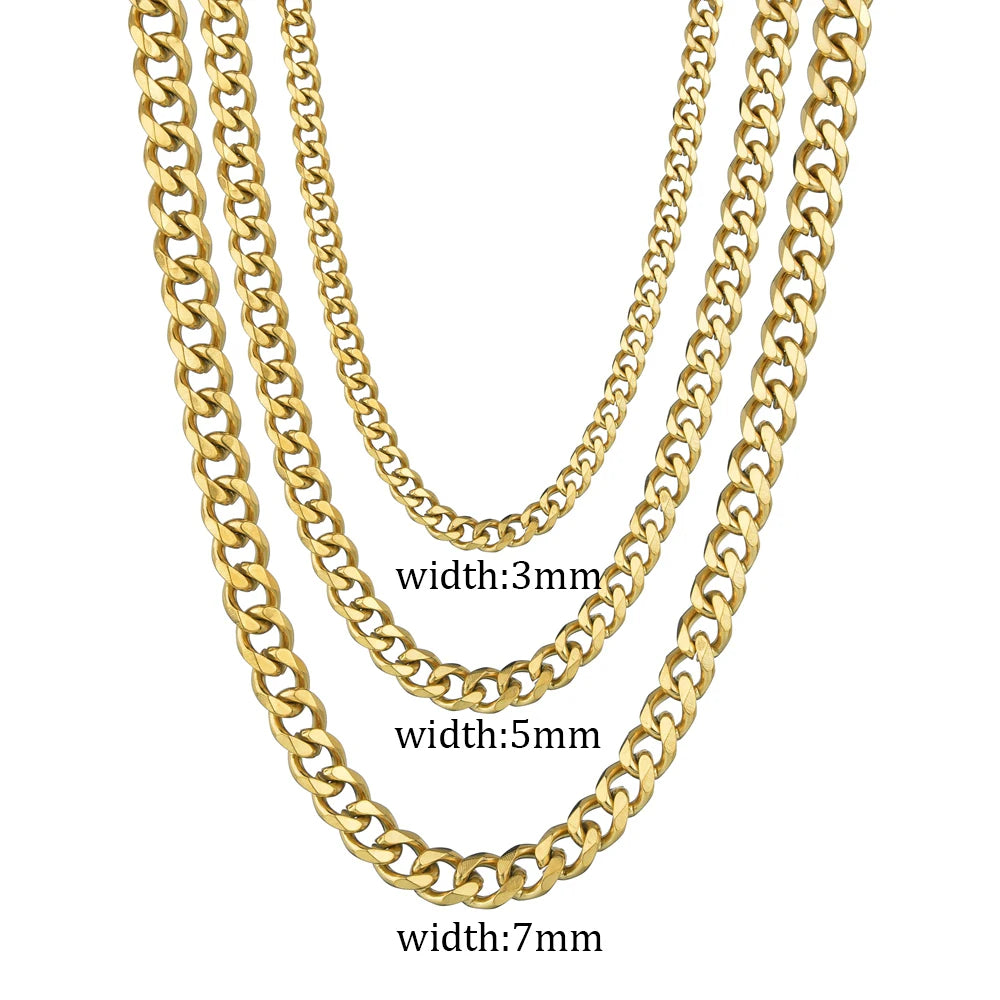 Cuban Link Chain Classic Punk Necklace