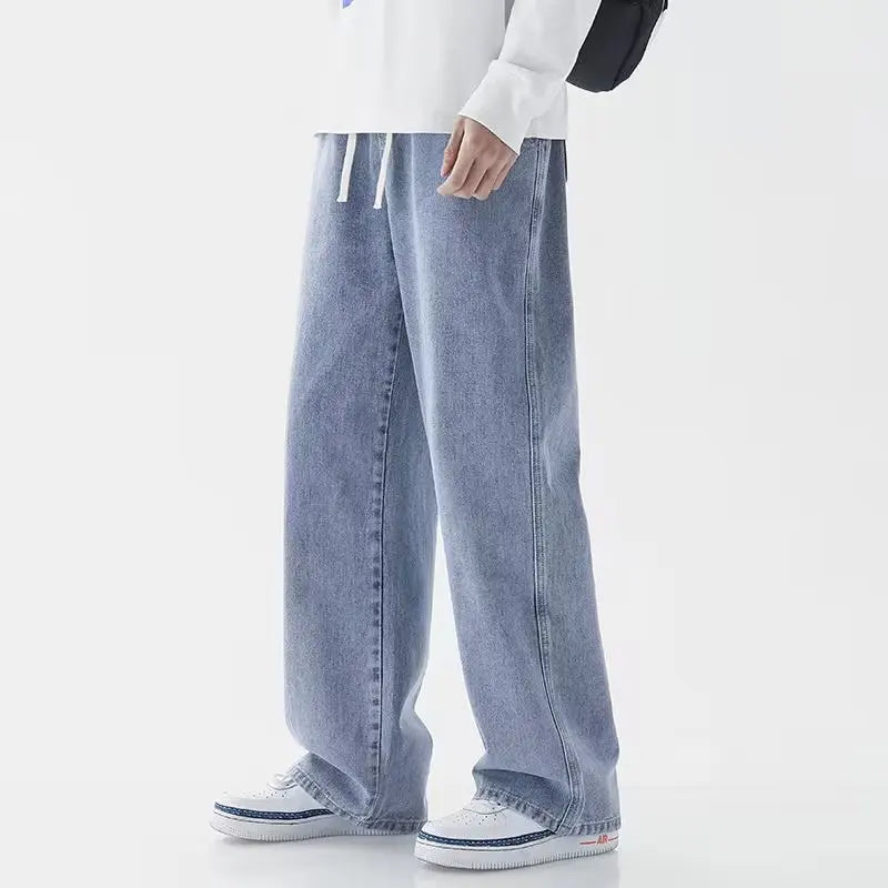Men's Casual Long Denim Classic Pants