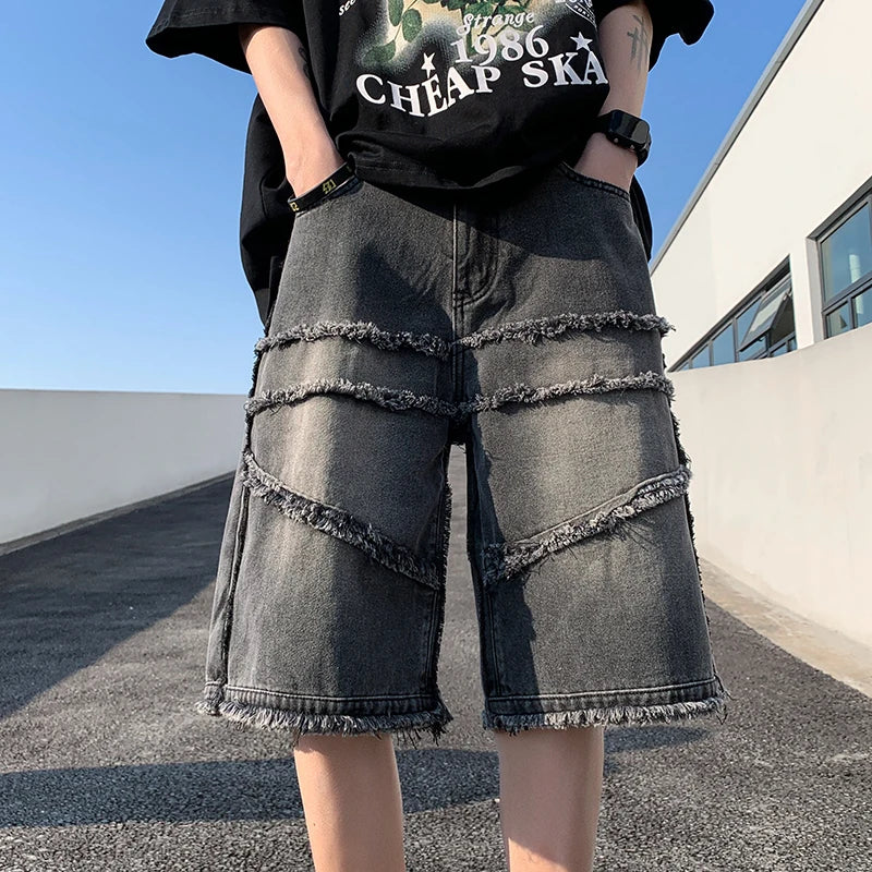 Fashion Casual Baggy Short Jeans