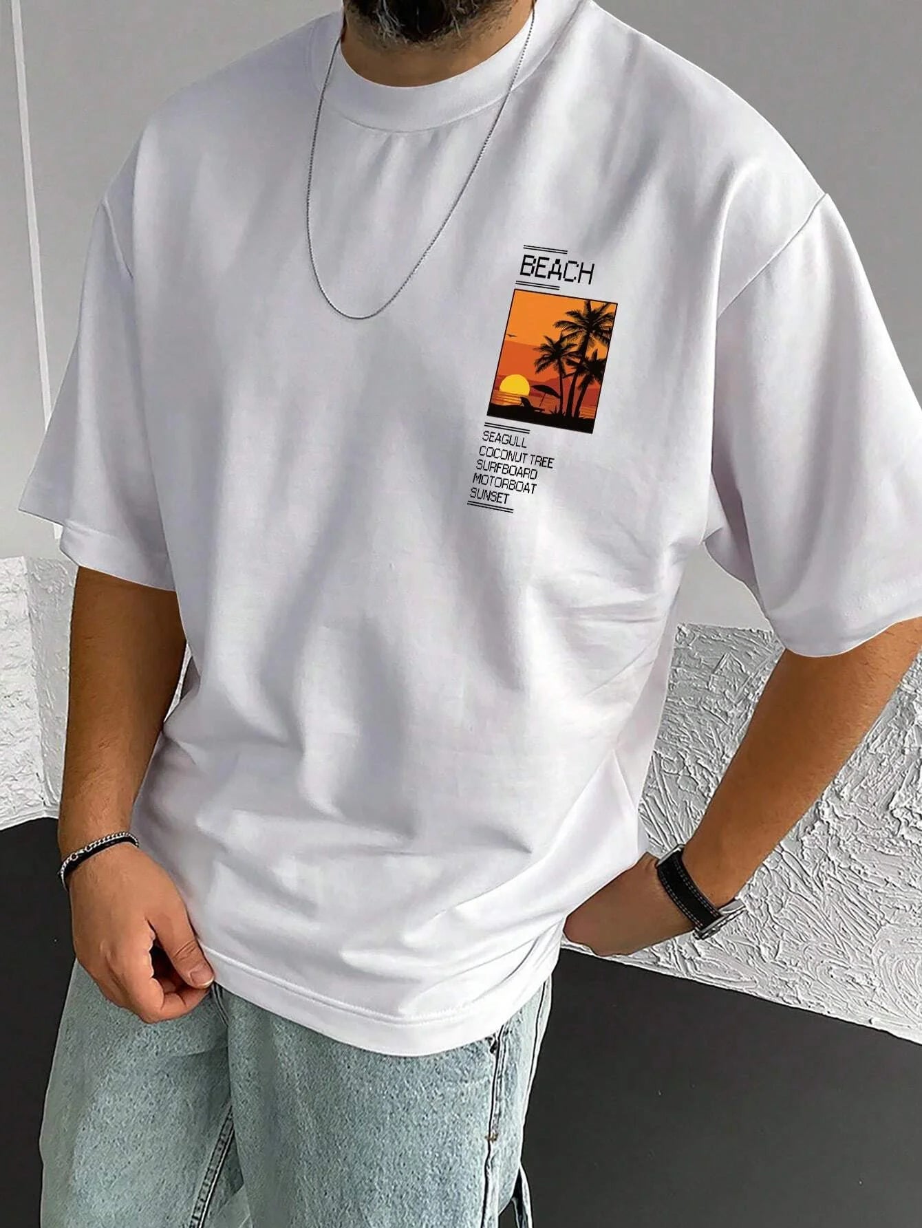 Men's Casual Short Sleeved T-shirt
