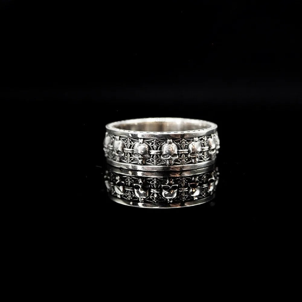 Punk Gothic Vintage Skeleton Open End Ring