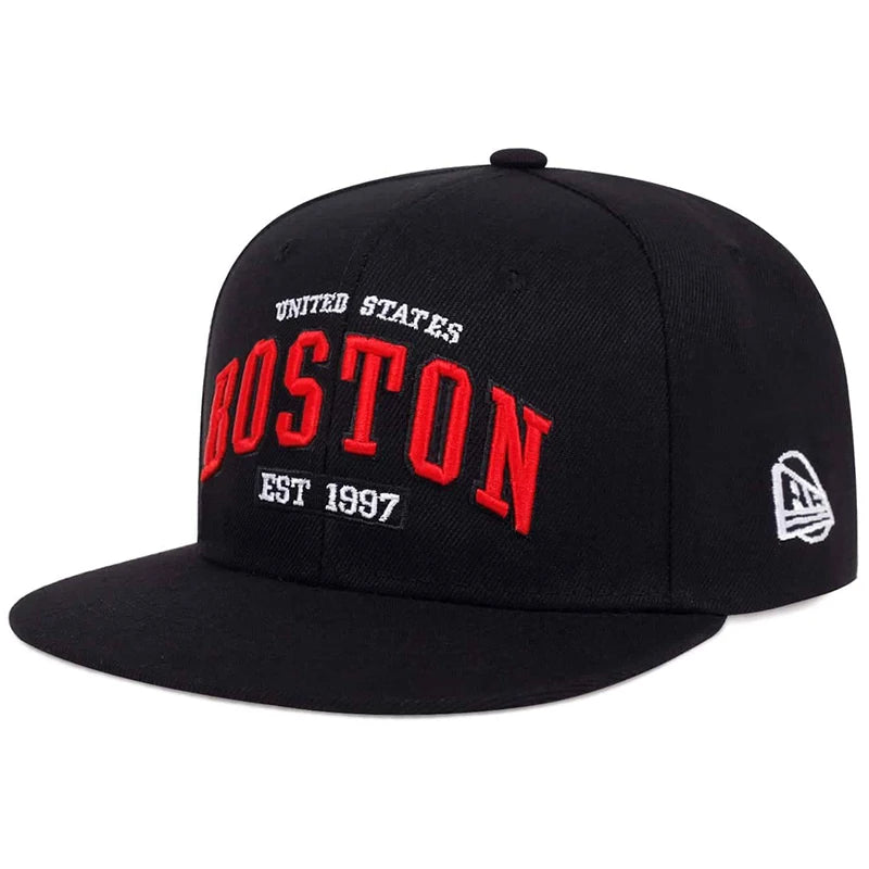 BOSTON Letter Embroidery Hip-hop Hats