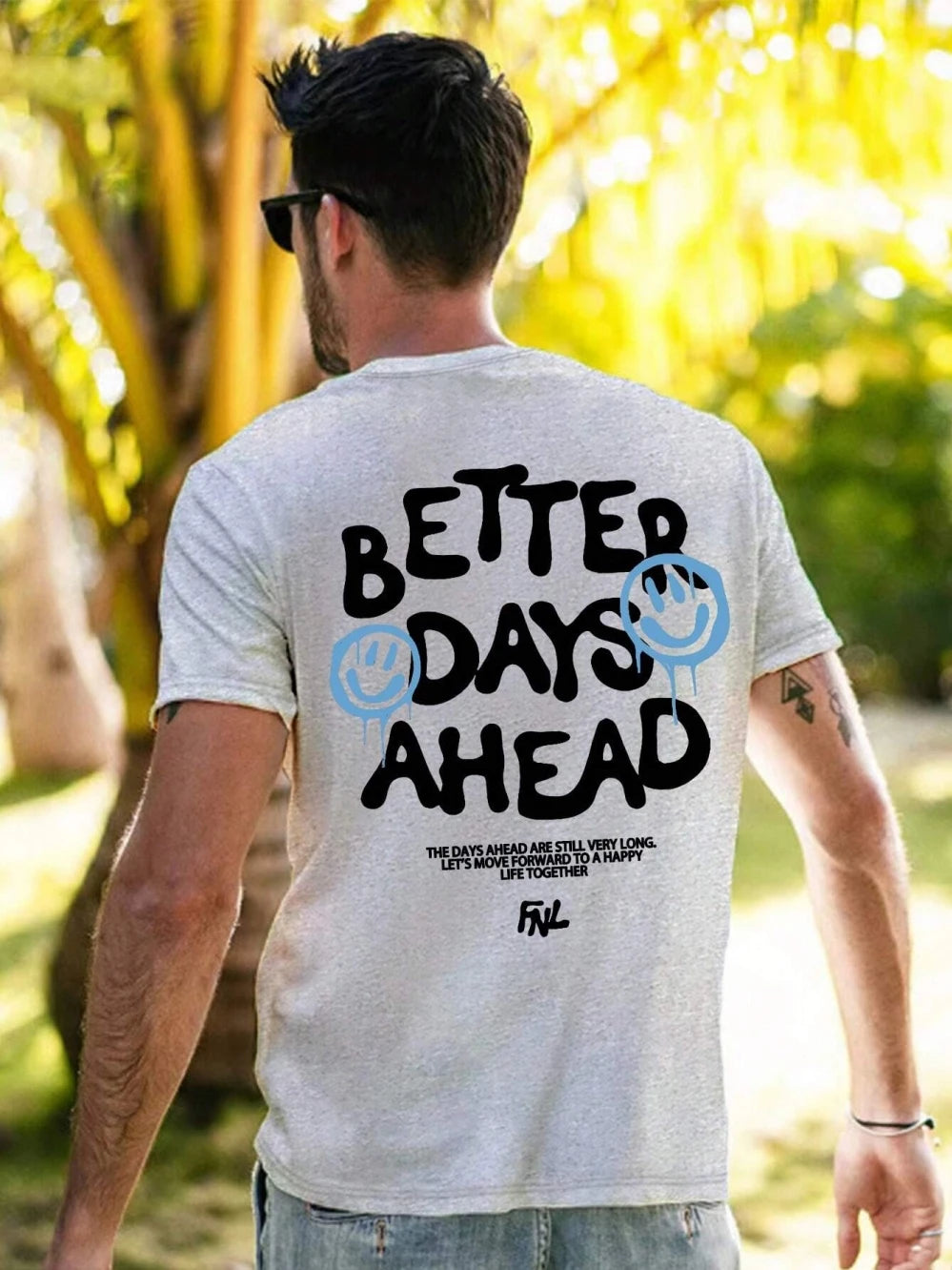 Better Days Ahead Letter Graphic T-Shirt