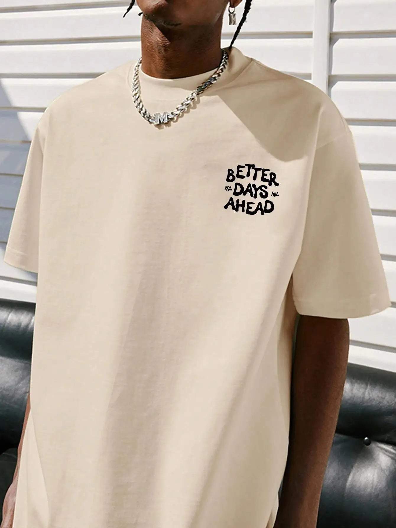Better Days Ahead Letter Graphic T-Shirt