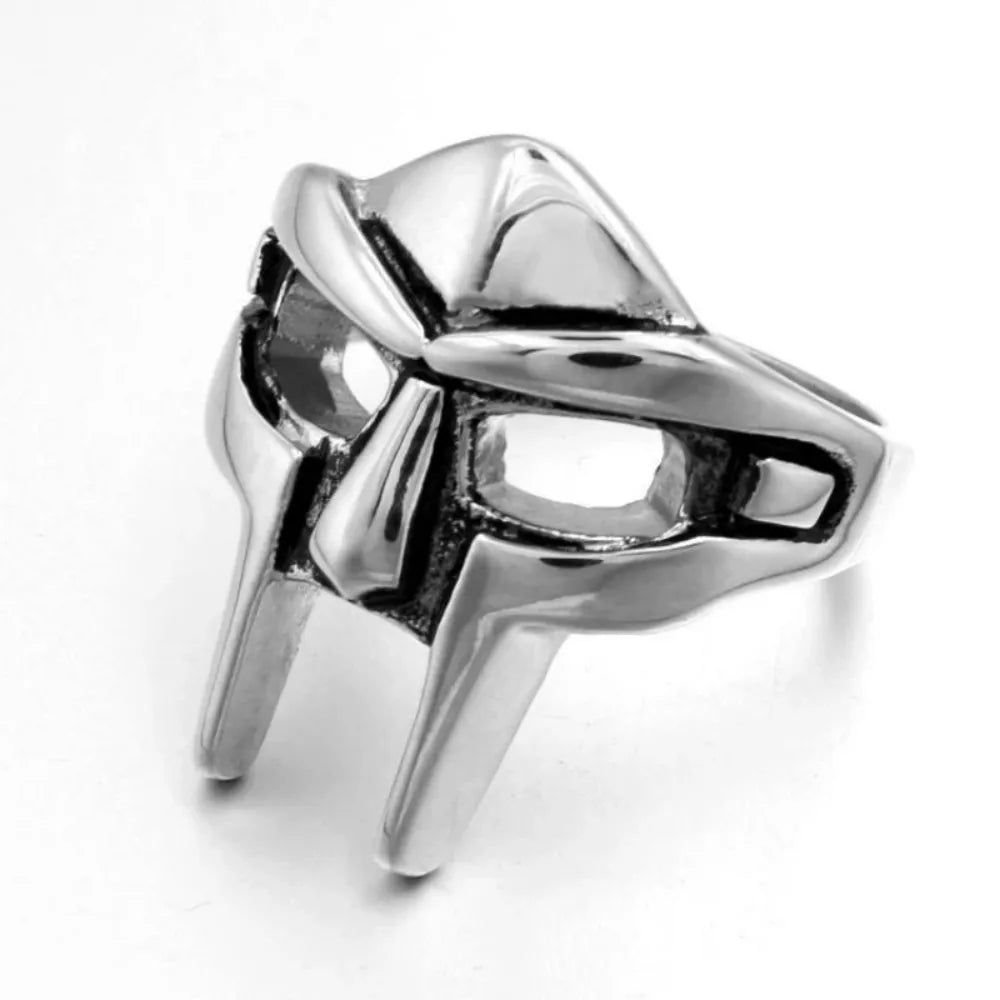 Goth Hip Hop MF DOOM Mask Ring