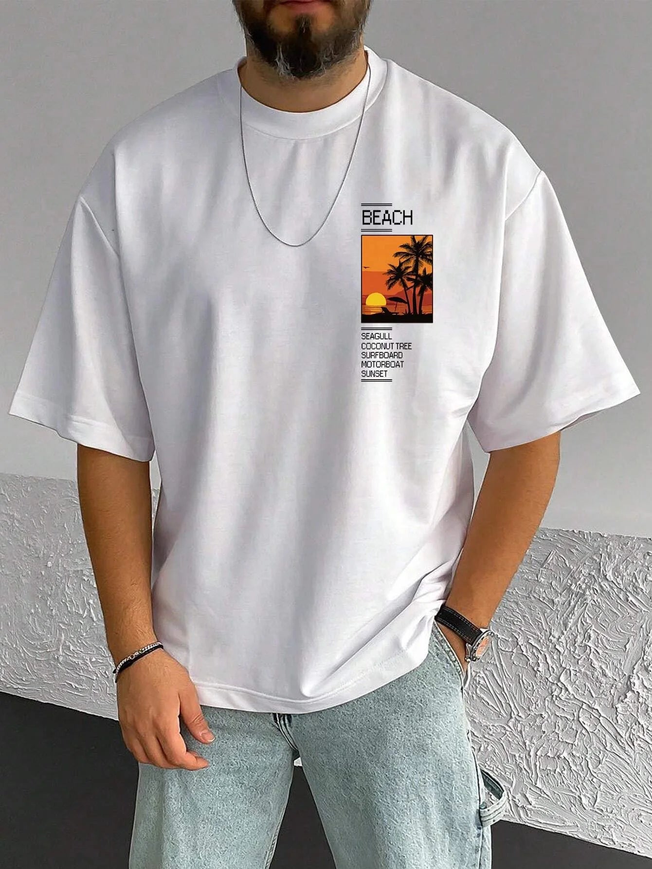 Men's Casual Short Sleeved T-shirt