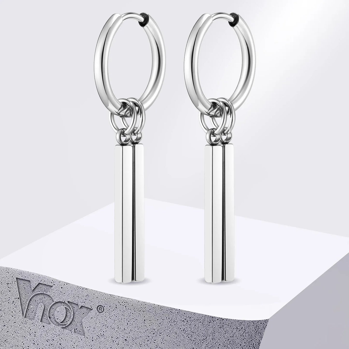 Punk Rock Geometric Bar Dangle Earrings