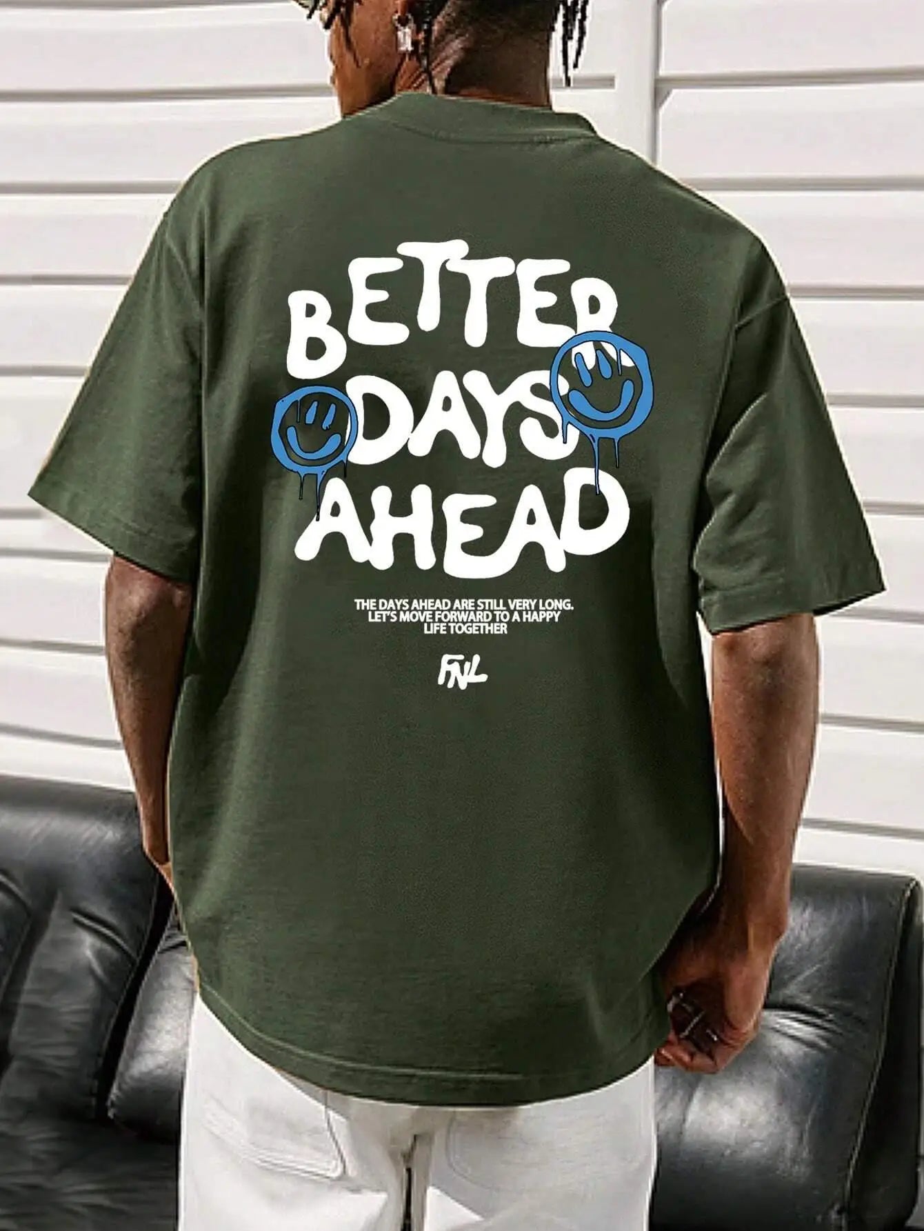 Better Days Ahead Letter Graphic T-Shirt