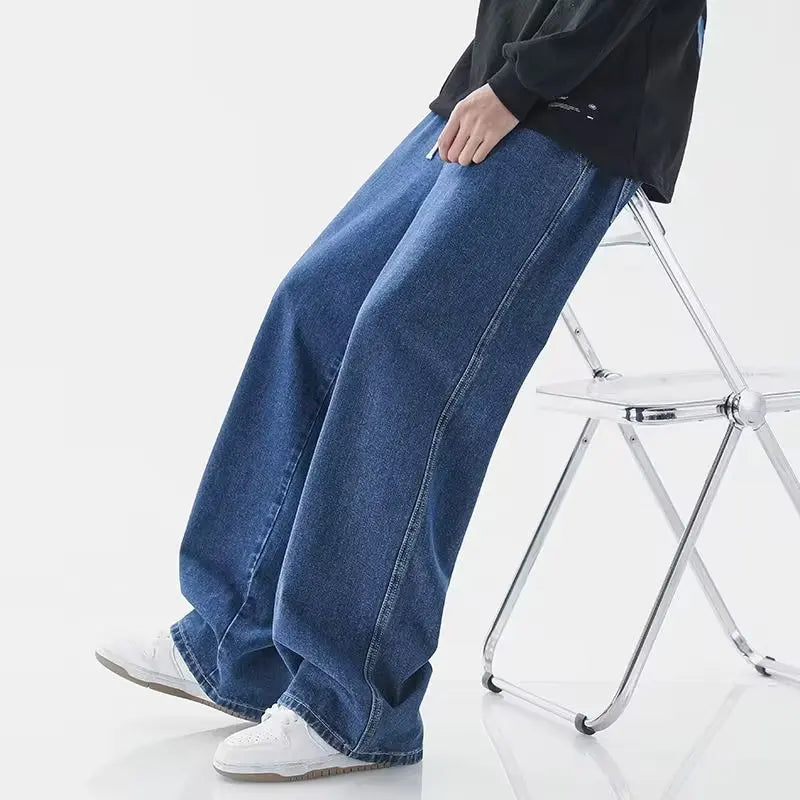 Men's Casual Long Denim Classic Pants