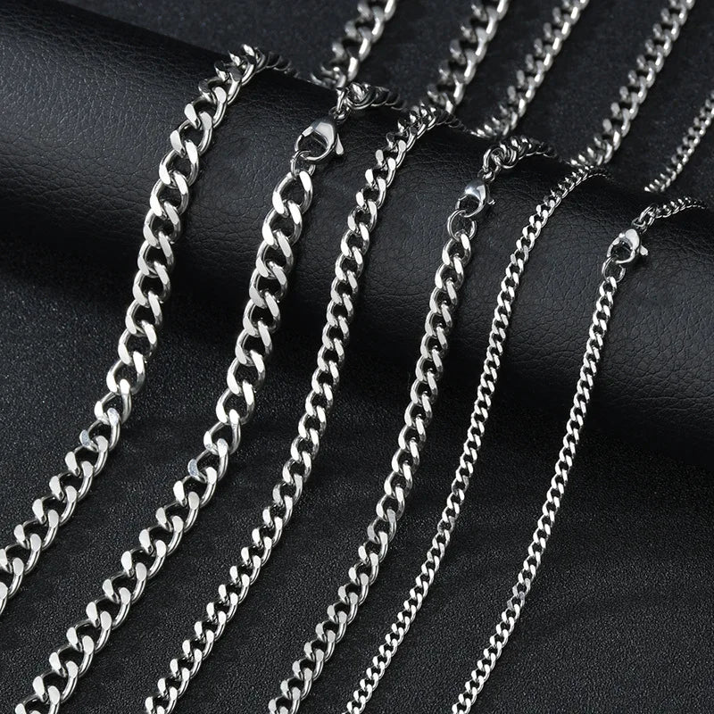 3mm Men's Cuban Chain Necklace