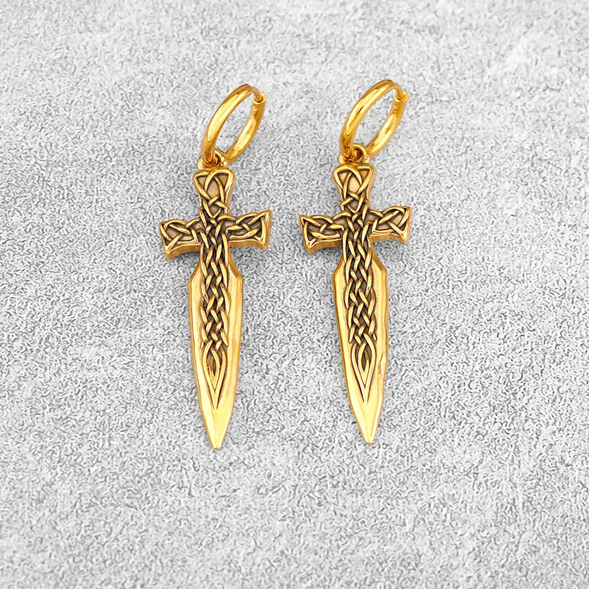 Classic Viking Stainless Steel Earrings