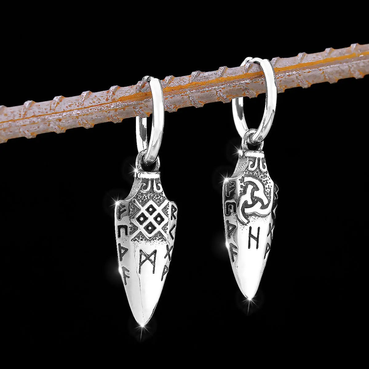 Classic Viking Stainless Steel Earrings