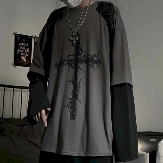 Cross of Thorns Suitcase Men's Sweatshirt