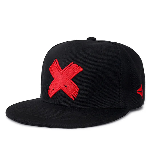 Letter X Snapback Hip Hop Men's Baseball Hat
