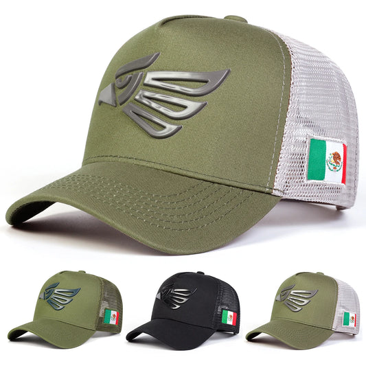 Mexican Eagle Label Baseball Net Cap