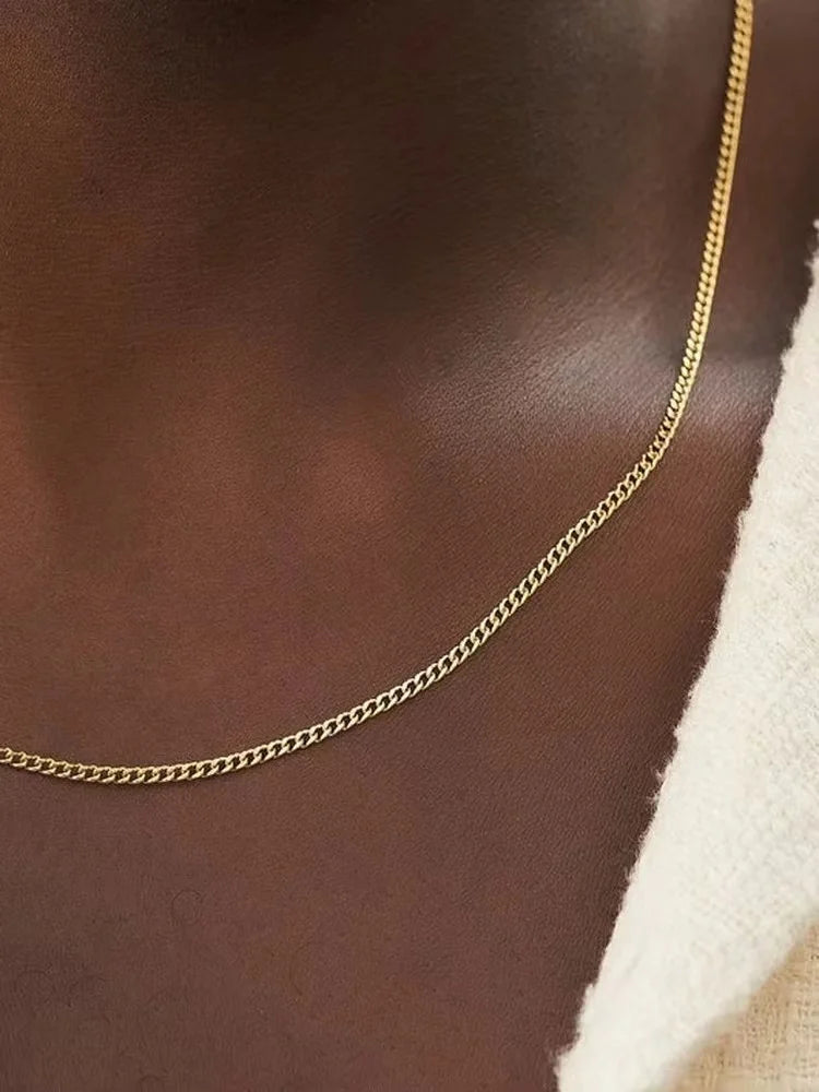 3mm Men's Cuban Chain Necklace