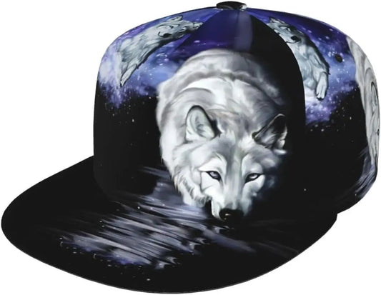 Flat Bill Adjustable Snapback Hat