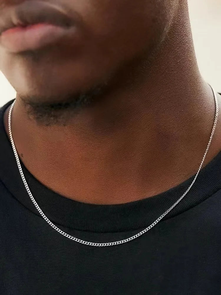 3mm Men's Cuban Chain Necklace