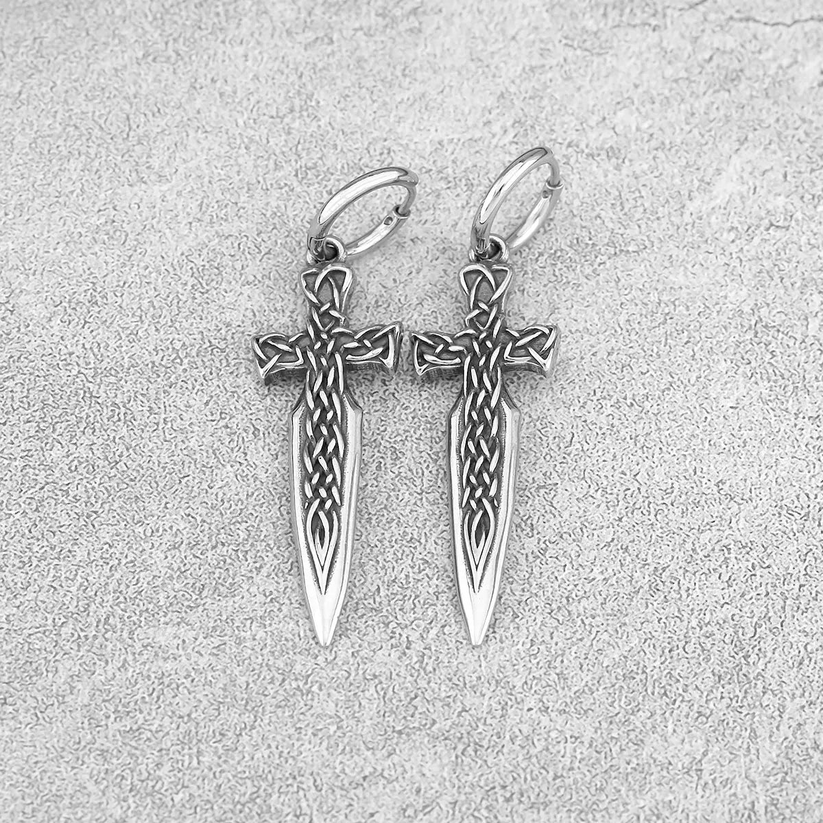 Classic Viking Stainless Steel Earrings
