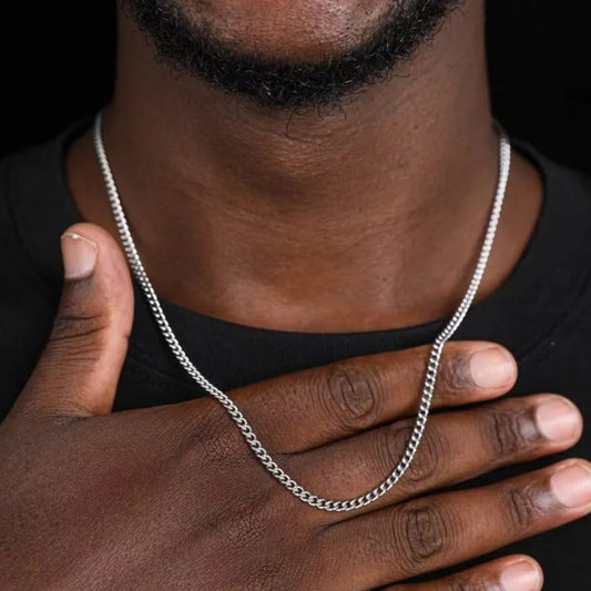 3mm Men's Cuban Chain Necklace