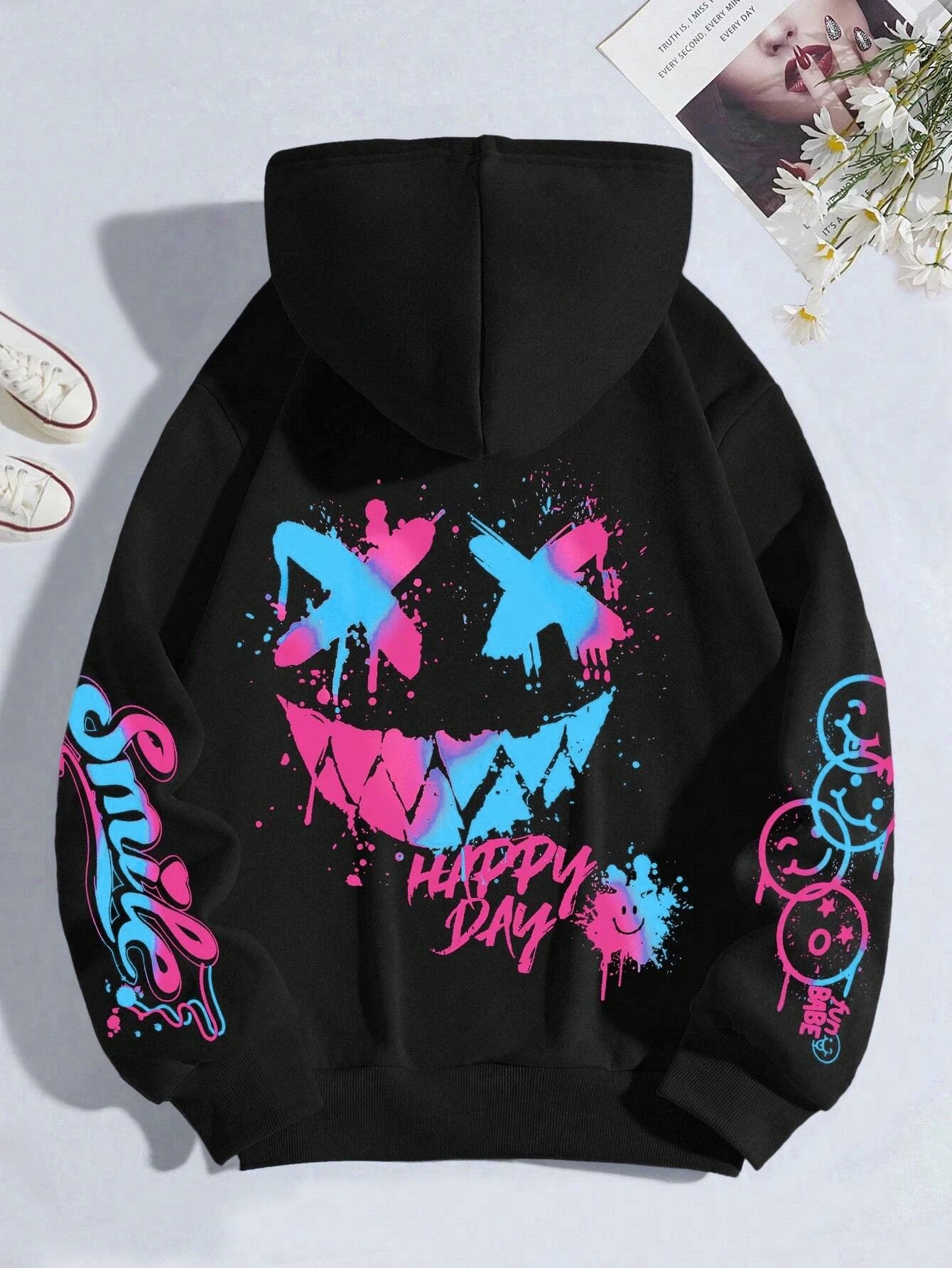 Colorful Facial Expressions Hoodie