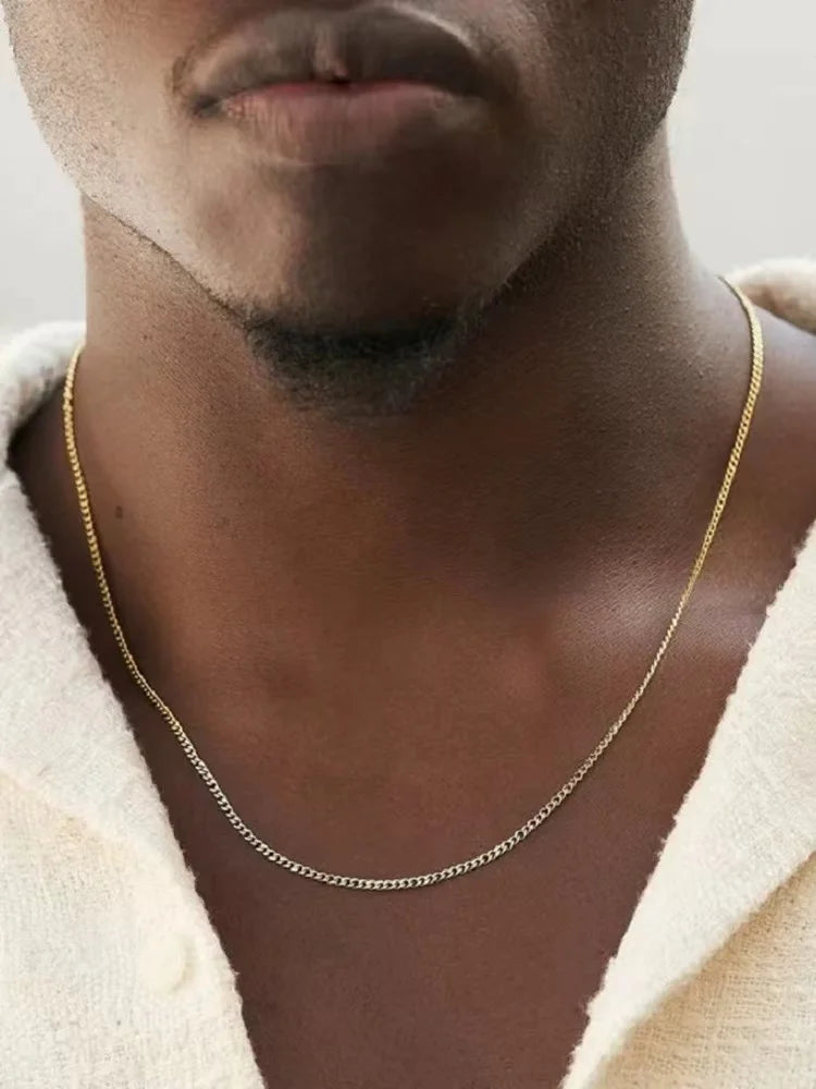 3mm Men's Cuban Chain Necklace
