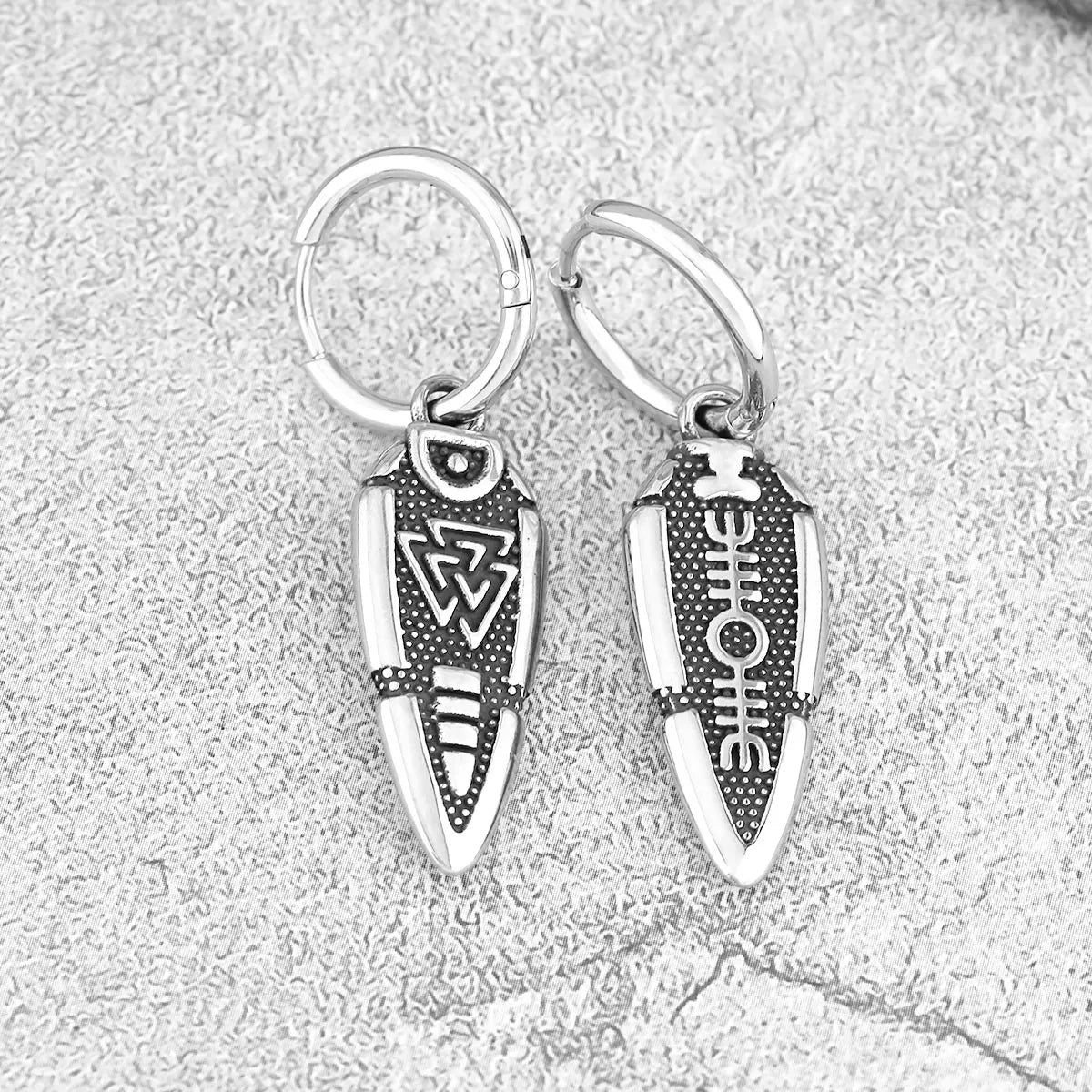 Classic Viking Stainless Steel Earrings